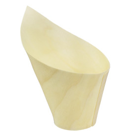 Cone de Madeira Degustação 14cm (1.000 Uds)