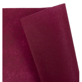 Toalha em Rolo Não Tecido 1x50m 50g Bordeaux (1 Ud)