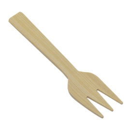 Garfo de Bambu 9cm (50 Uds)