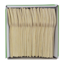 Garfo de Bambu 9cm (50 Uds)