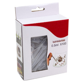 Pipeta de de de Plástico para Catering 0,5ml 7cm (2.000 Uds)