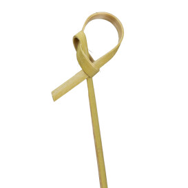 Pick Bambú Decorado Laço 10cm (100 Uds)