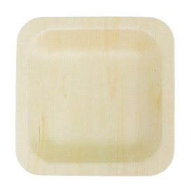 Prato de Madeira quadrado 11,5x11,5cm (300 Uds)