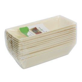 Tabuleiro em Madeira 410ml 19,5x8,5cm (12 Uds)