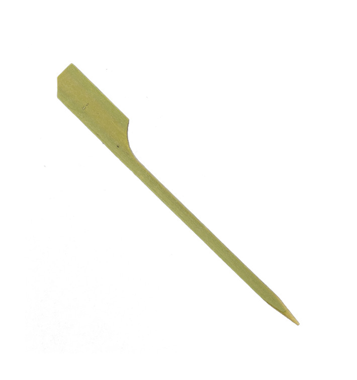 Pick Bambu Teppo Gushi Verde natural 9cm (250 Uds)