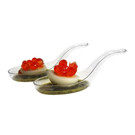 Colher Plastico Degustação Trasparente 8 cm (24 Uds)