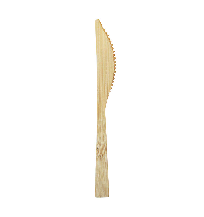 Faca em Bambu 17cm (50 Uds) Faca em Bambu 17cm (50 Uds)