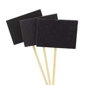 Pick Bambu Decorado Lousa 90mm (100 Uds)