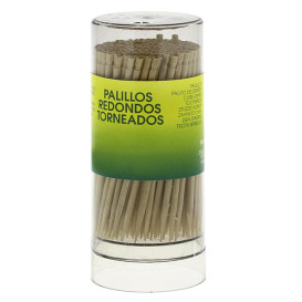 Palillero de Plastico Redondo Torneado 65mm (24 Uds)  