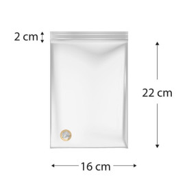 Saco Polietileno com fecho zip 16x22cm G200 (1000 Uds)