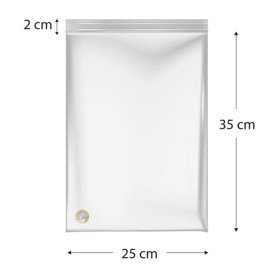 Saco Polietileno com fecho zip 25x35cm G200 (1000 Uds)