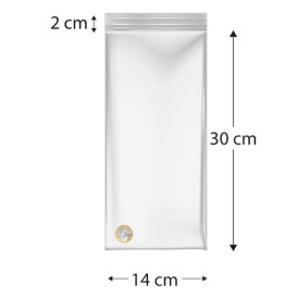 Saco Polietileno com fecho zip 14x30cm G300 (100 Uds)