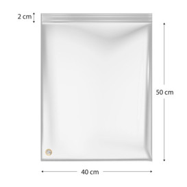 Saco Polietileno com fecho zip 40x50cm G300 (500 Uds)