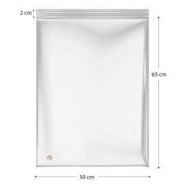 Saco Polietileno com fecho zip 50x65cm G300 (50 Uds)