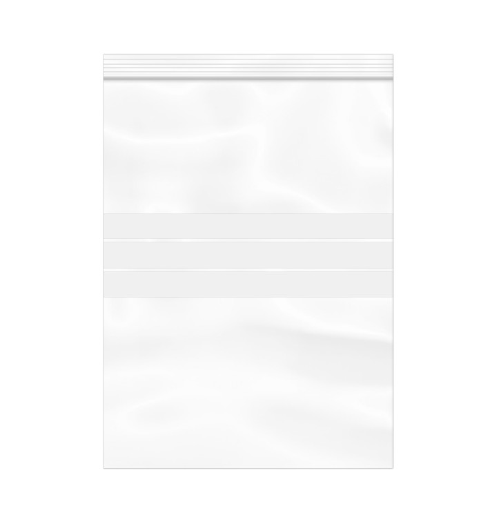 Saco Polietileno Fecho zip e Banda Escrever 30x40cm G200 (1000 Uds) Saco Polietileno Fecho zip e Banda Escrever 30x40cm G200 (1000 Uds)