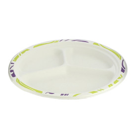 Prato de Cartão Chinet 3 Compart. 260mm Flavour (135 Unidades)