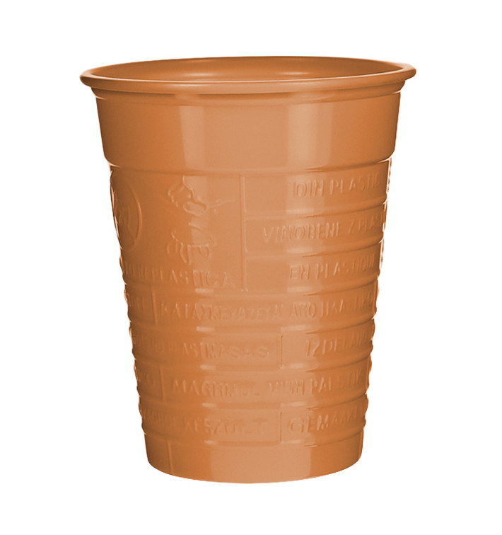 Copo de Plástico PS Laranja 200 ml Ø7cm (50 Uds) Copo de Plástico PS Laranja 200 ml Ø7cm (50 Uds)