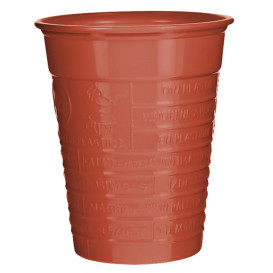 Copo de Plástico PS Vermelho 200 ml Ø7cm (1.500 Uds)