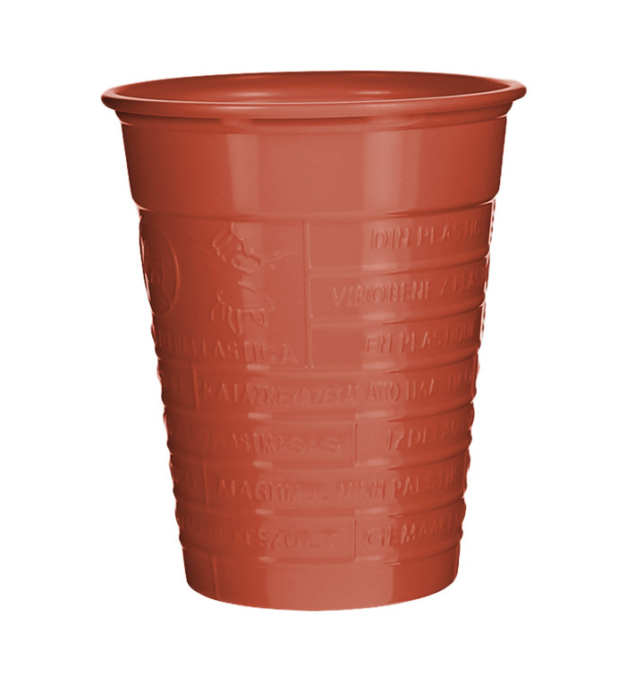 Copo de Plástico PS Vermelho 200 ml Ø7cm (1.500 Uds)