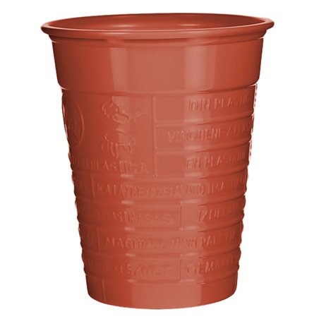 Copo de Plástico PS Vermelho 200 ml Ø7cm (1.500 Uds)