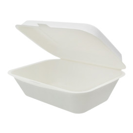 Embalagem Cana-de-açúcar Branco 18x12,5x7cm (600 Uds)