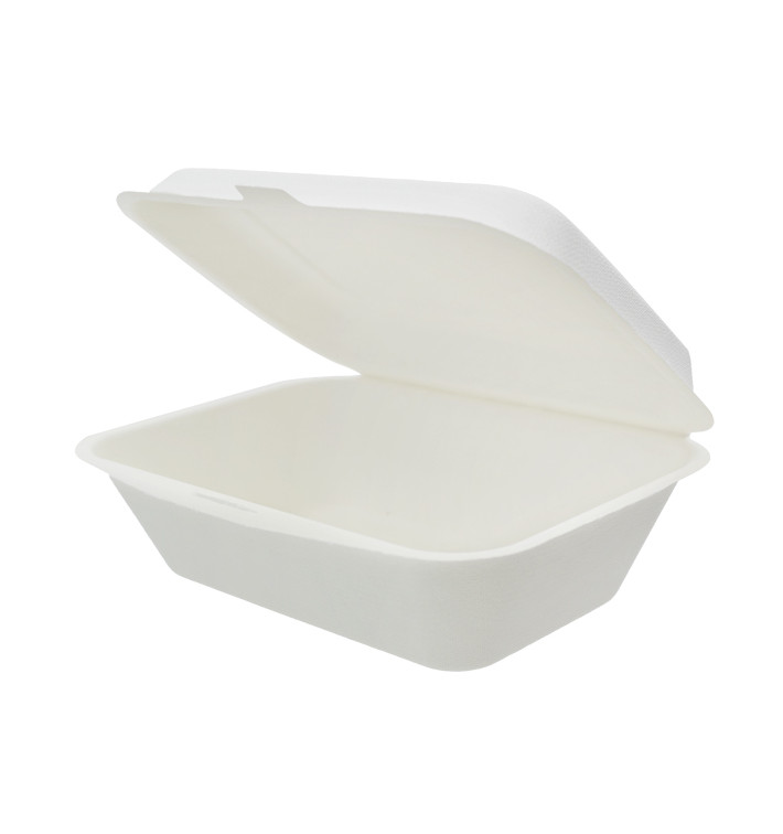 Embalagem Cana-de-açúcar Branco 18x12,5x7cm (50 Uds)