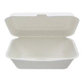 Embalagem Cana-de-açúcar Branco 18x12,5x7cm (50 Uds)