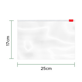 Saco Polietileno fecho Por Cursor 25x17cm G250 (50 Uds)