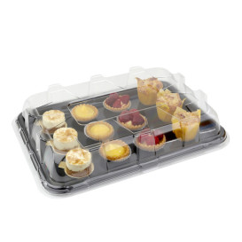 Tampa Plastico Trasp. Bandeja 350x240mm (25 Uds)