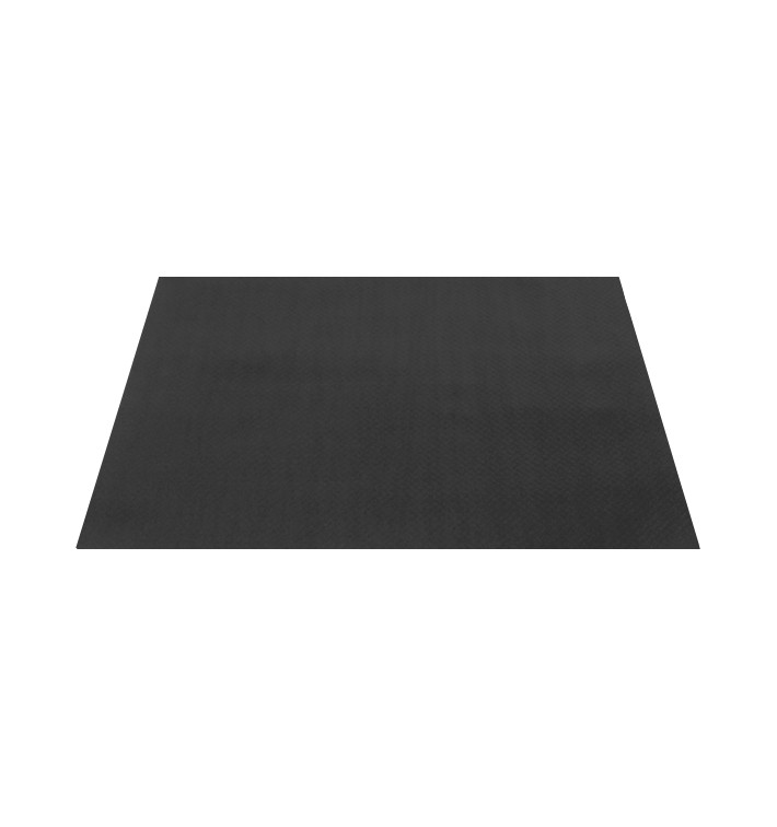 Toalhete de Mesa de Papel Preto 30x40cm 40g/m² (500 Uds)