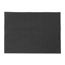 Toalhete de Mesa de Papel Preto 30x40cm 40g/m² (500 Uds)