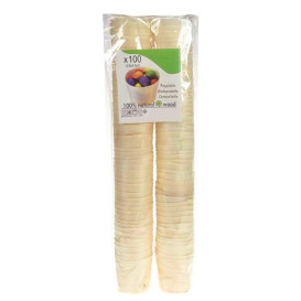 Copo de Madeira Degustaçâo 0,5oz/14ml 4,4x4,5cm (100 Uds) Copo de Madeira Degustaçâo 0,5oz/14ml 4,4x4,5cm (100 Uds)