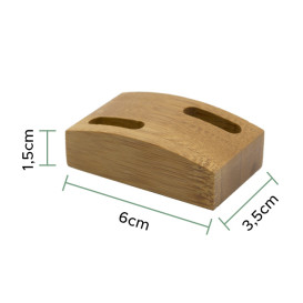 Suporte de Bambu para Picks 6x3,5cm (10 Uds)