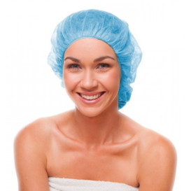 Touca de Polipropileno Azul Ø55cm (100 Uds)