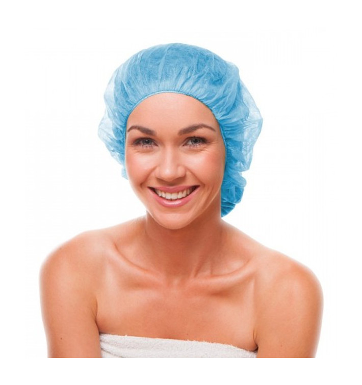 Touca de Polipropileno Azul Ø55cm (100 Uds) Touca de Polipropileno Azul Ø55cm (100 Uds)
