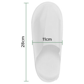 Chinelo em TST de PP Fechado Branco Sola EVA (1 Par)