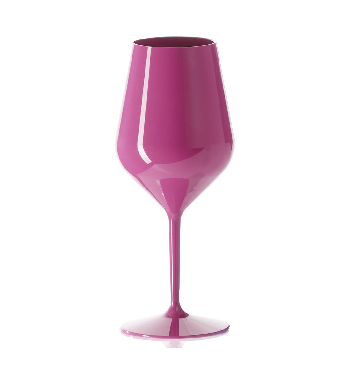 Copo Reutilizável Tritan Rosa de Vinho 470ml (6 Uds) Copo Reutilizável Tritan Rosa de Vinho 470ml (6 Uds)