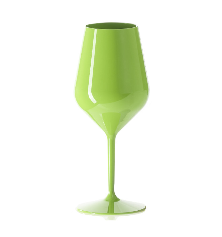 Copo Reutilizável Tritan Verde de Vinho 470ml (6 Uds) Copo Reutilizável Tritan Verde de Vinho 470ml (6 Uds)