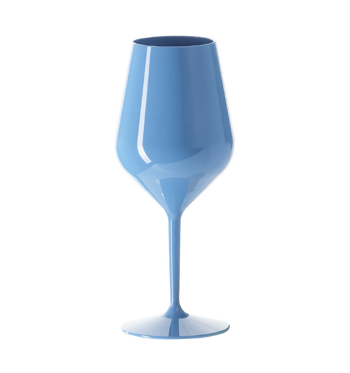 Copo Reutilizável Tritan Azul de Vinho 470ml (1 Ud) Copo Reutilizável Tritan Azul de Vinho 470ml (1 Ud)