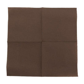Guardanapos Papel Marrom 2F Ponta-Ponta 33x33cm (50 Uds)