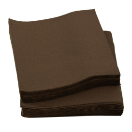 Guardanapos Papel Marrom 2F Ponta-Ponta 33x33cm (50 Uds)