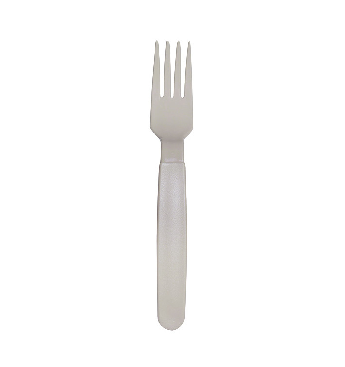 Garfo Reutilizável Durável PP Cinza 18,5cm (6 Uds) Garfo Reutilizável Durável PP Cinza 18,5cm (6 Uds)