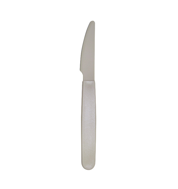 Faca Rutilizável Durável PP Cinza 18,5cm (6 Uds) Faca Rutilizável Durável PP Cinza 18,5cm (6 Uds)