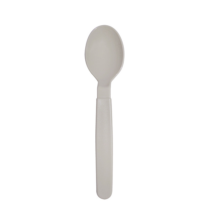 Colher Reutilizável Durável PP Cinza 18,5cm (6 Uds) Colher Reutilizável Durável PP Cinza 18,5cm (6 Uds)