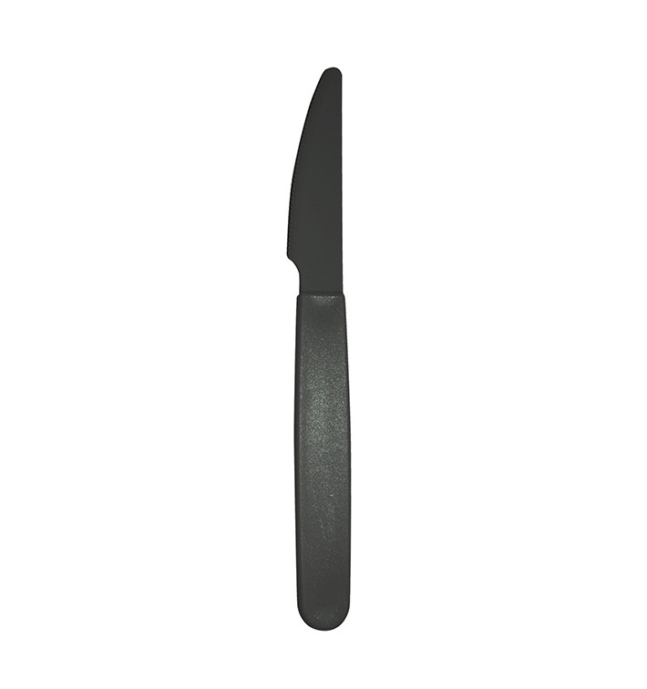 Faca Rutilizável Durável PP Antracite 18,5cm (6 Uds) Faca Rutilizável Durável PP Antracite 18,5cm (6 Uds)