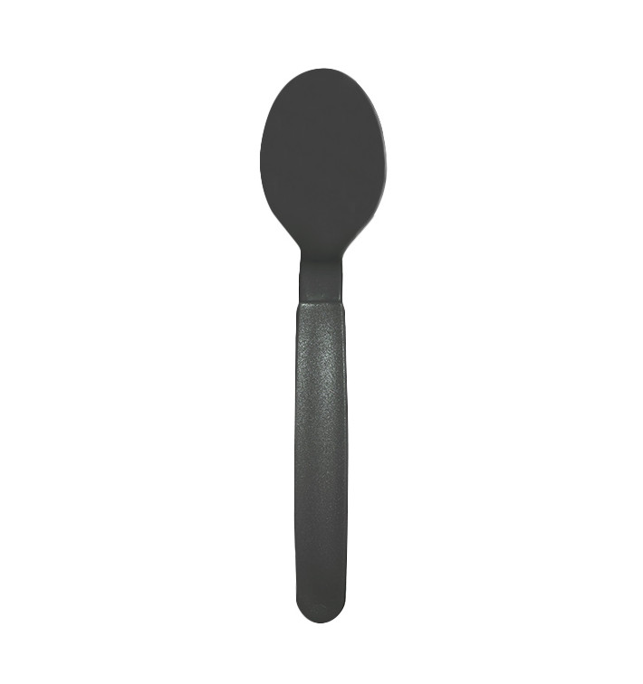 Colher Reutilizável Durável PP Antracite 18,5cm (180 Uds) Colher Reutilizável Durável PP Antracite 18,5cm (180 Uds)