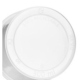 Embalagem Plastico Redondo Transp. 300ml Ø10,5cm (100 Uds)