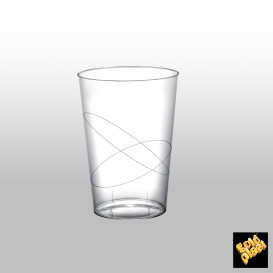 Copo Reutilizável PS Cristal Moon Transp. 230ml (50 Uds)