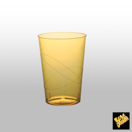 Copo Reutilizável PS Cristal Moon Amarelo Transp. 230ml (50 Uds)