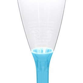 Copo Reutilizável PS Pé Turquesa Champanhe 120ml 2P (200 Uds)